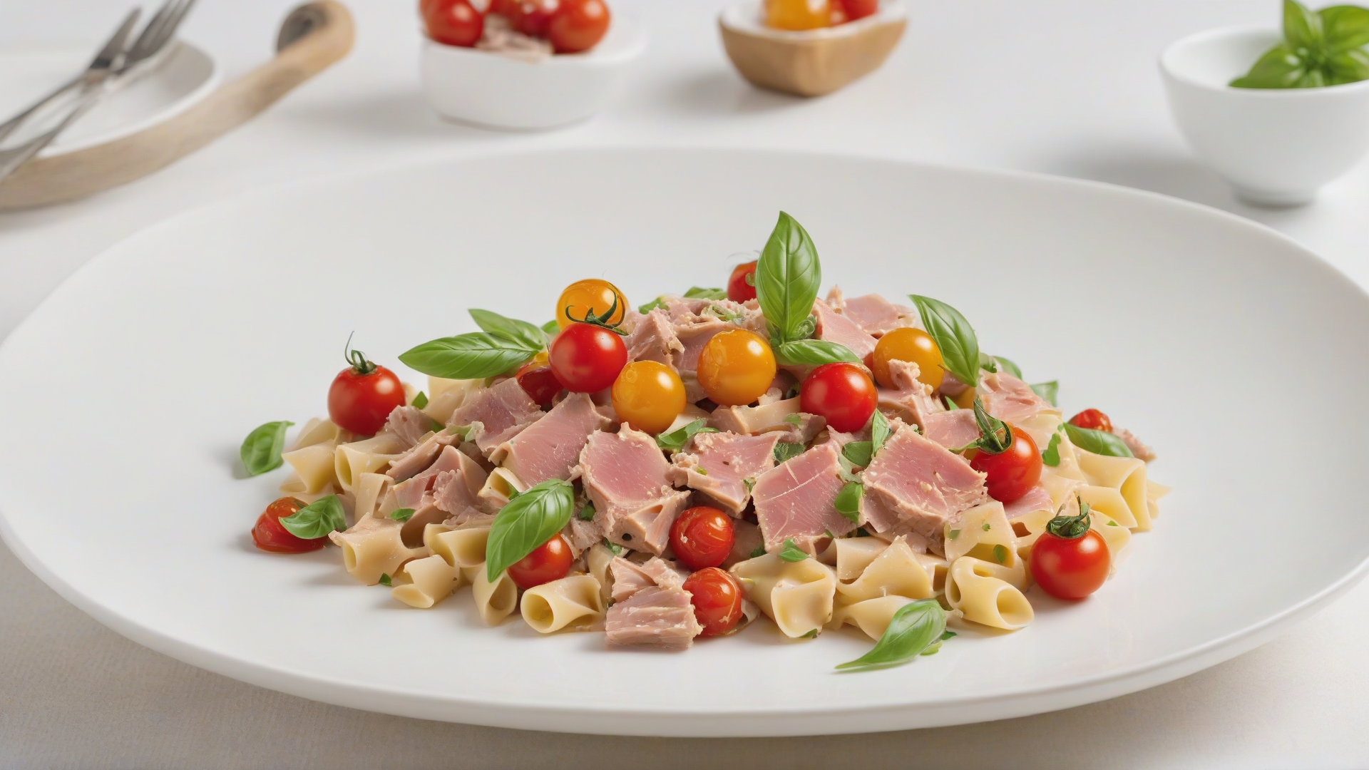 pasta con tonno e pomodorini